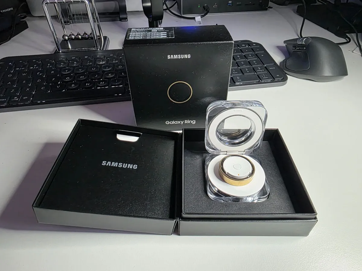 Samsung Galaxy Ring Titanium Gold – Size 15 - Image 1