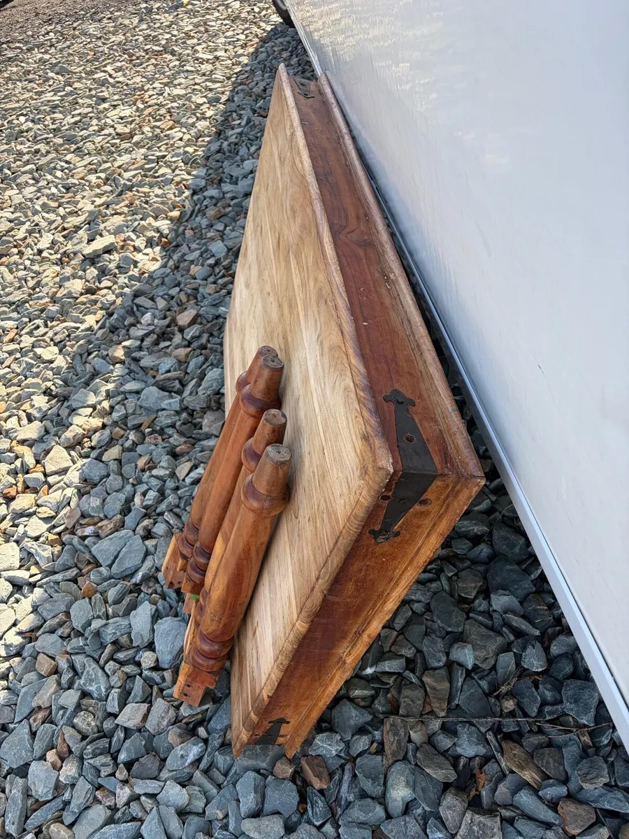 indian pine kitchen table - Image 4