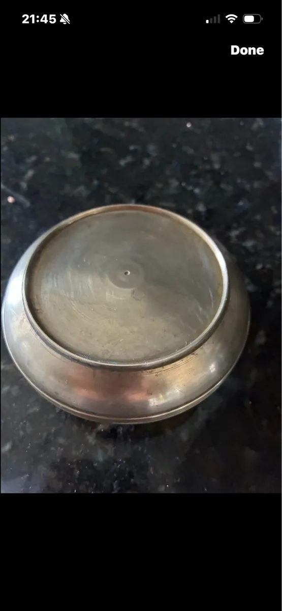 Vintage Nautical Themed Brass Ashtray - Image 4