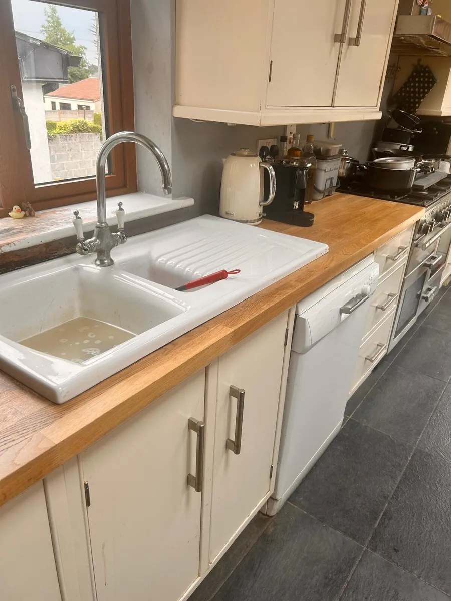 Sanindusa Lusitano 1.5 Bowl Ceramic Kitchen Sink & - Image 1
