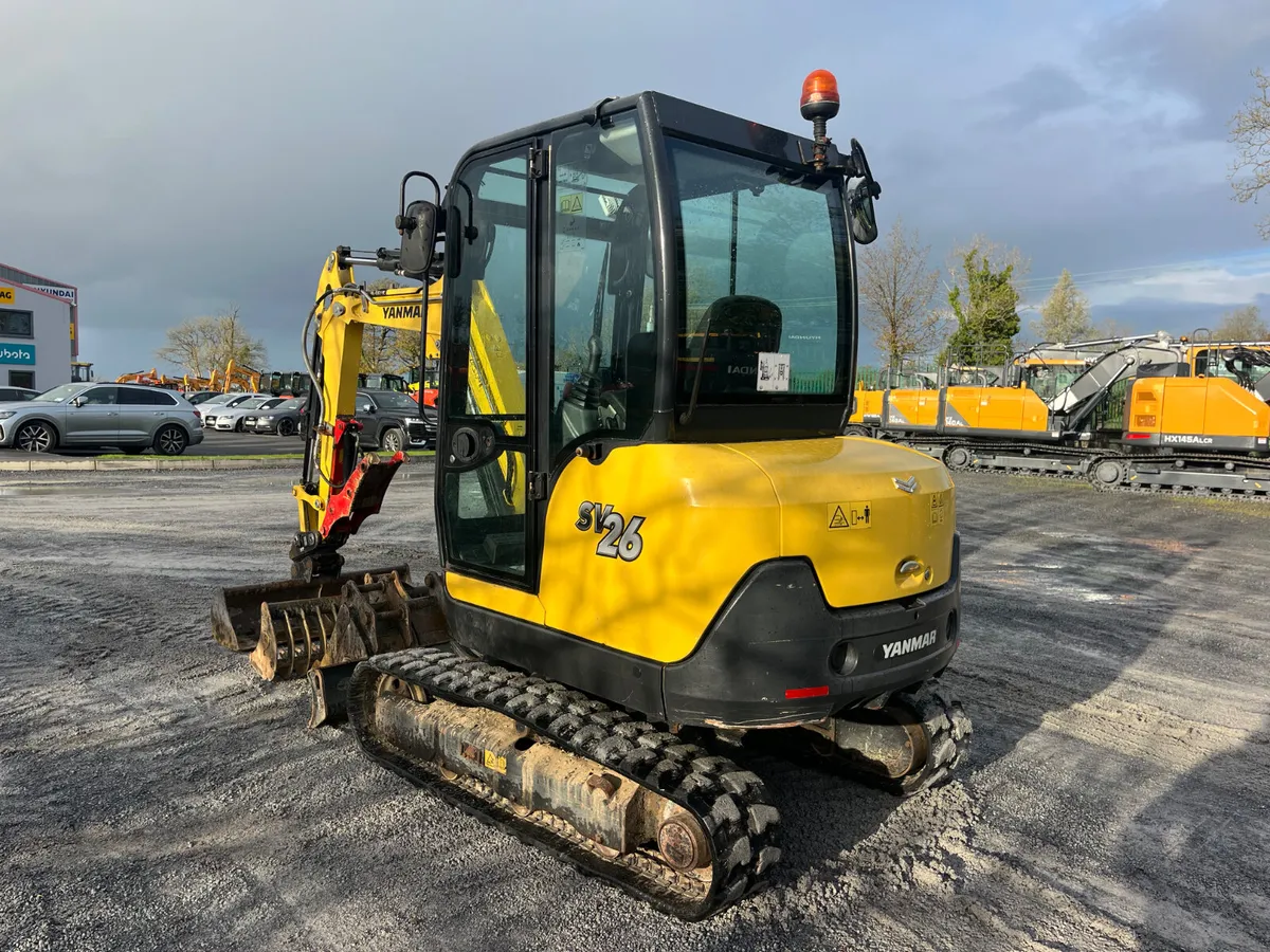 2020 Yanmar SV26 Mini Excavator - Image 3