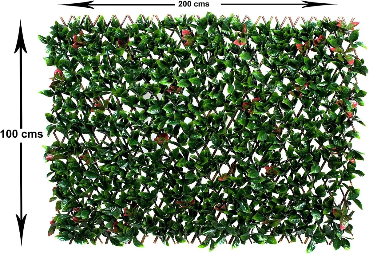 Artificial Expanding Wall Willow Trellis with - Image 2