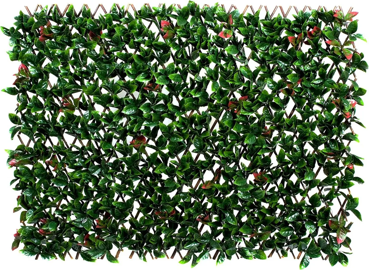 Artificial Expanding Wall Willow Trellis with - Image 1