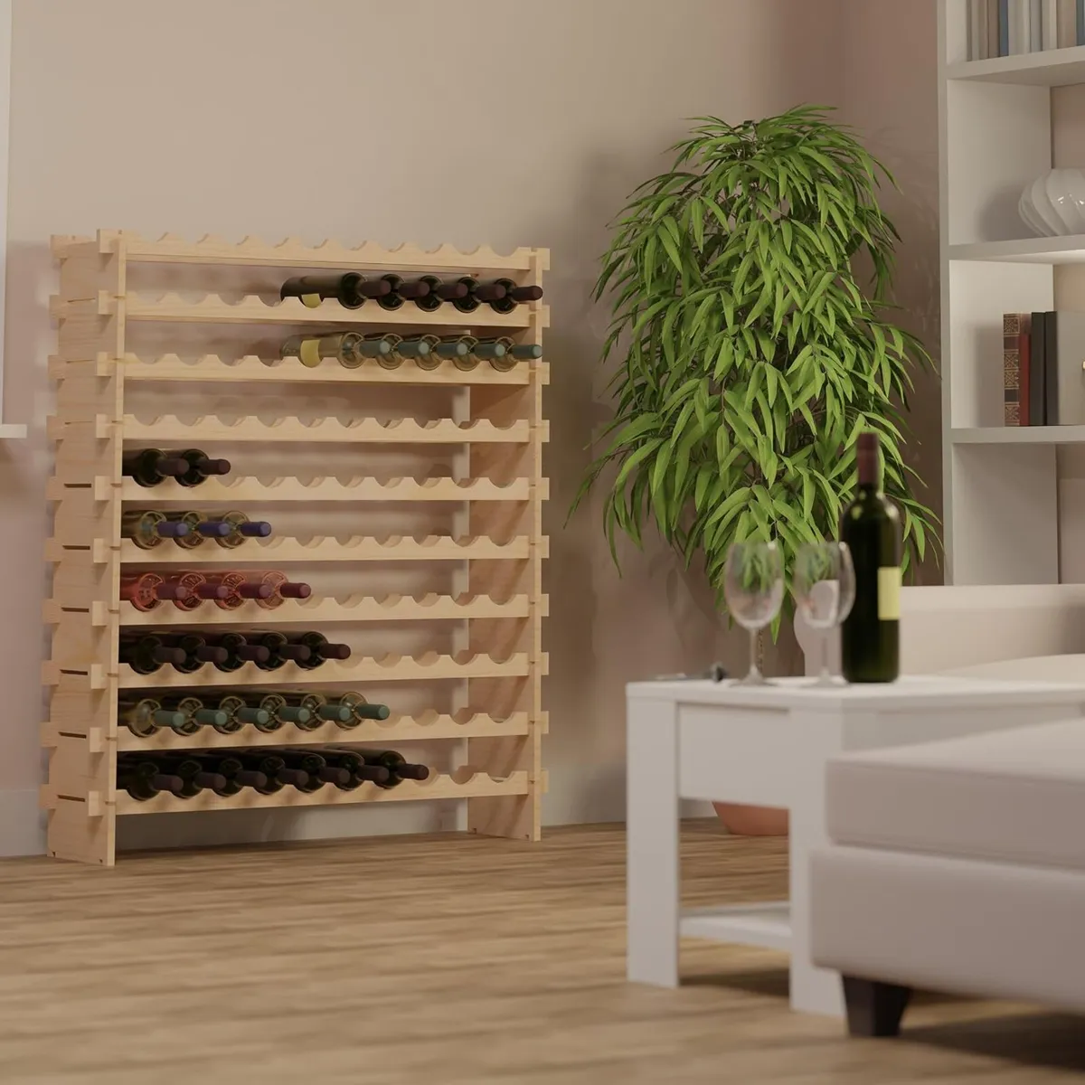 Wine Rack for 100 Bottles Stackable - Image 2