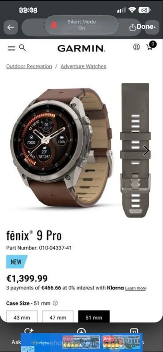 Garmin Fenix 9 Pro 51mm AMOLED Sapphire - InReach - BRAND NEW - Image 1