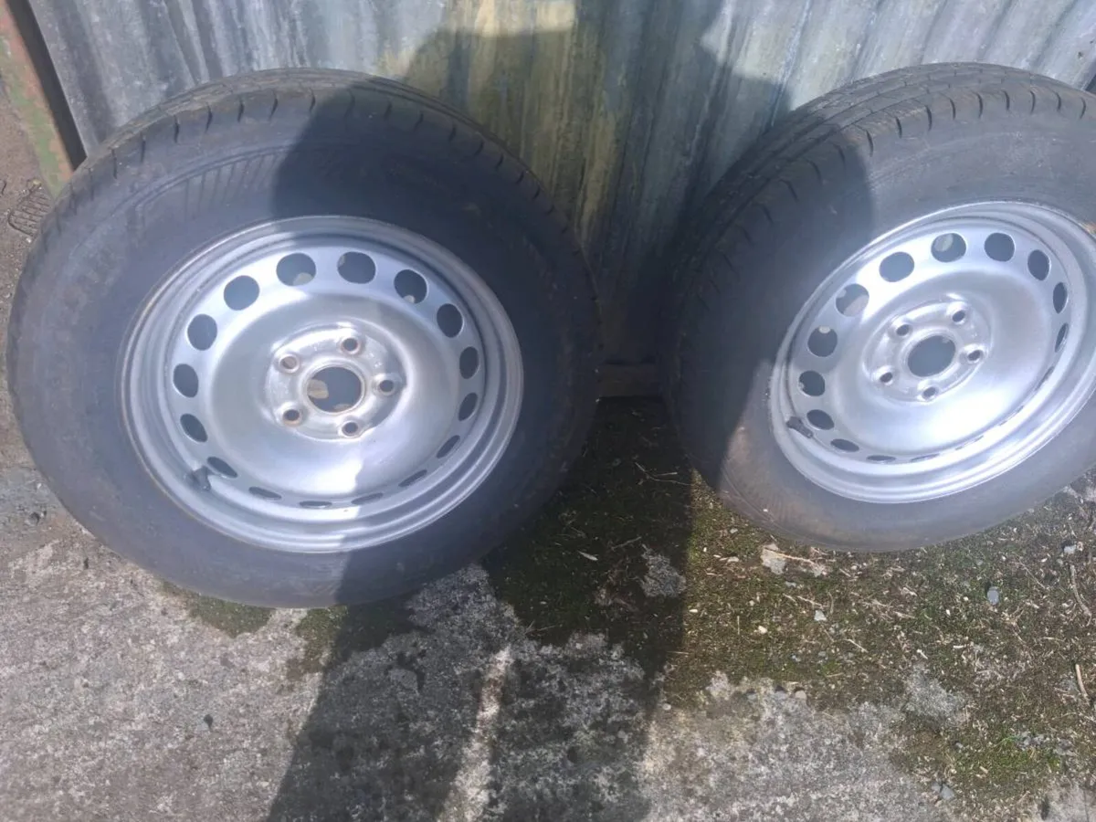 Vw wheels 95% Good Years 195/65/15 - Image 1