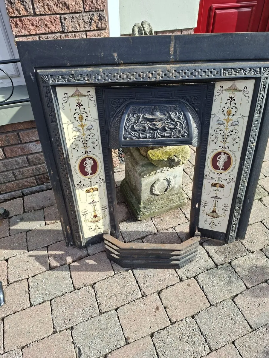 Antique Cast Iron Fireplace