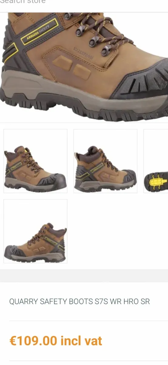 Work boots , steel toe - Image 2
