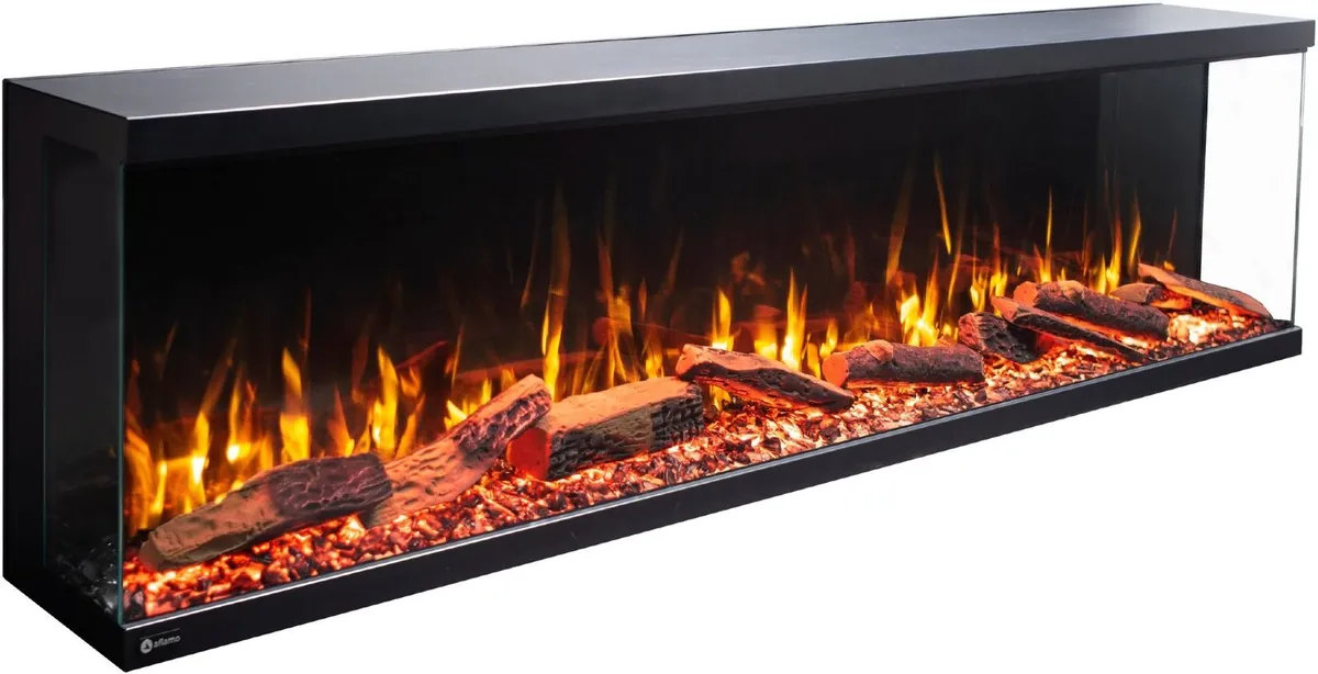 3sides electric fireplace. 25% OFF. FREE DELIVERY - Image 1