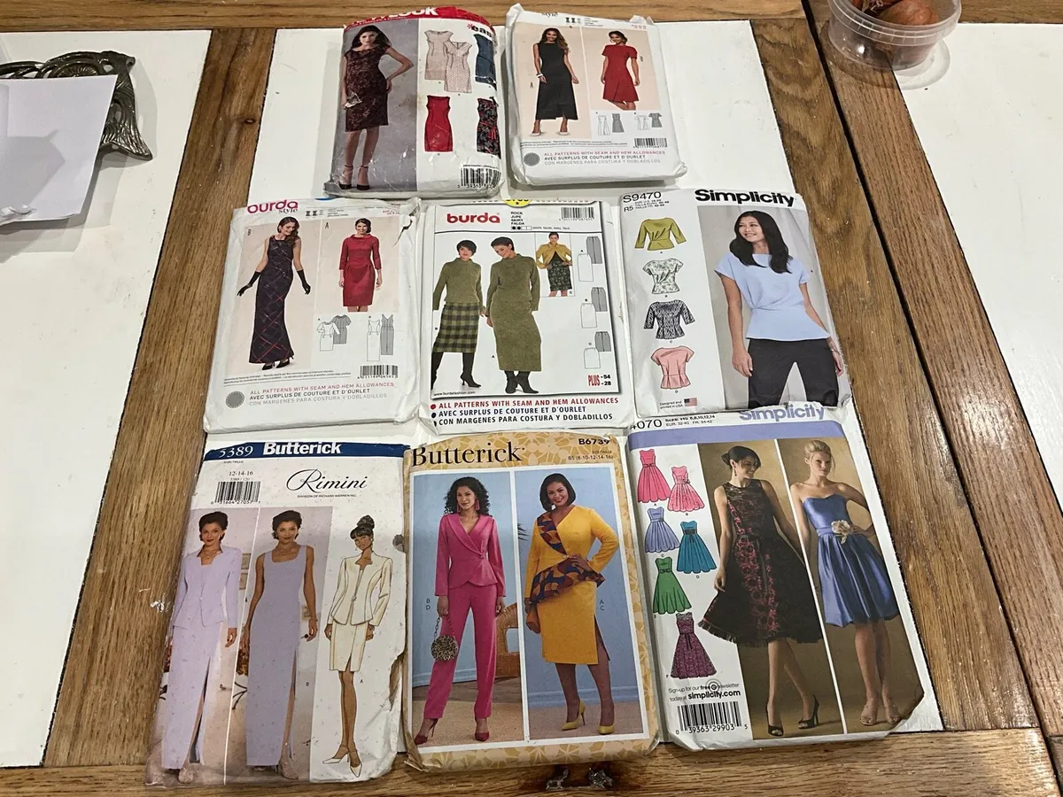 8 Lady’s Paper Patterns - Image 1