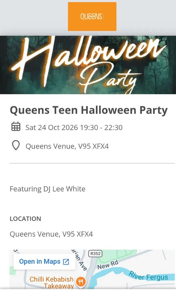 2 X Queens disco tickets sat 24th ovtober