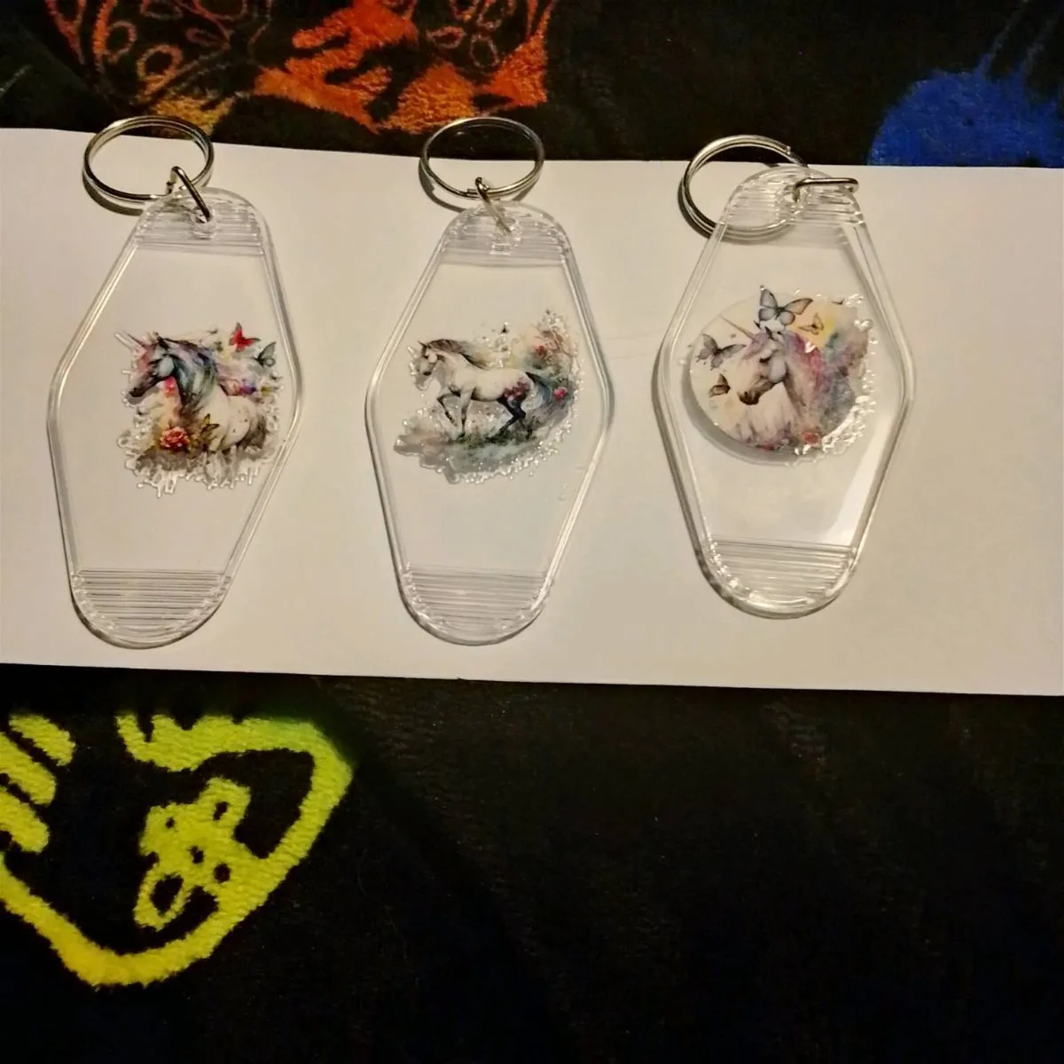 Acrylic Keyrings for sale ideal for Christmas gift - Image 2