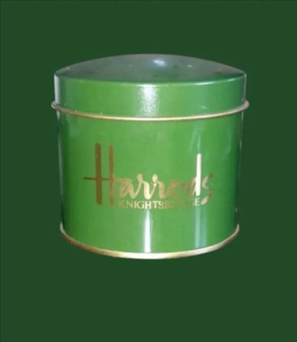 Pristine Vintage Sealed Harrods Biscuit Tin - Image 2