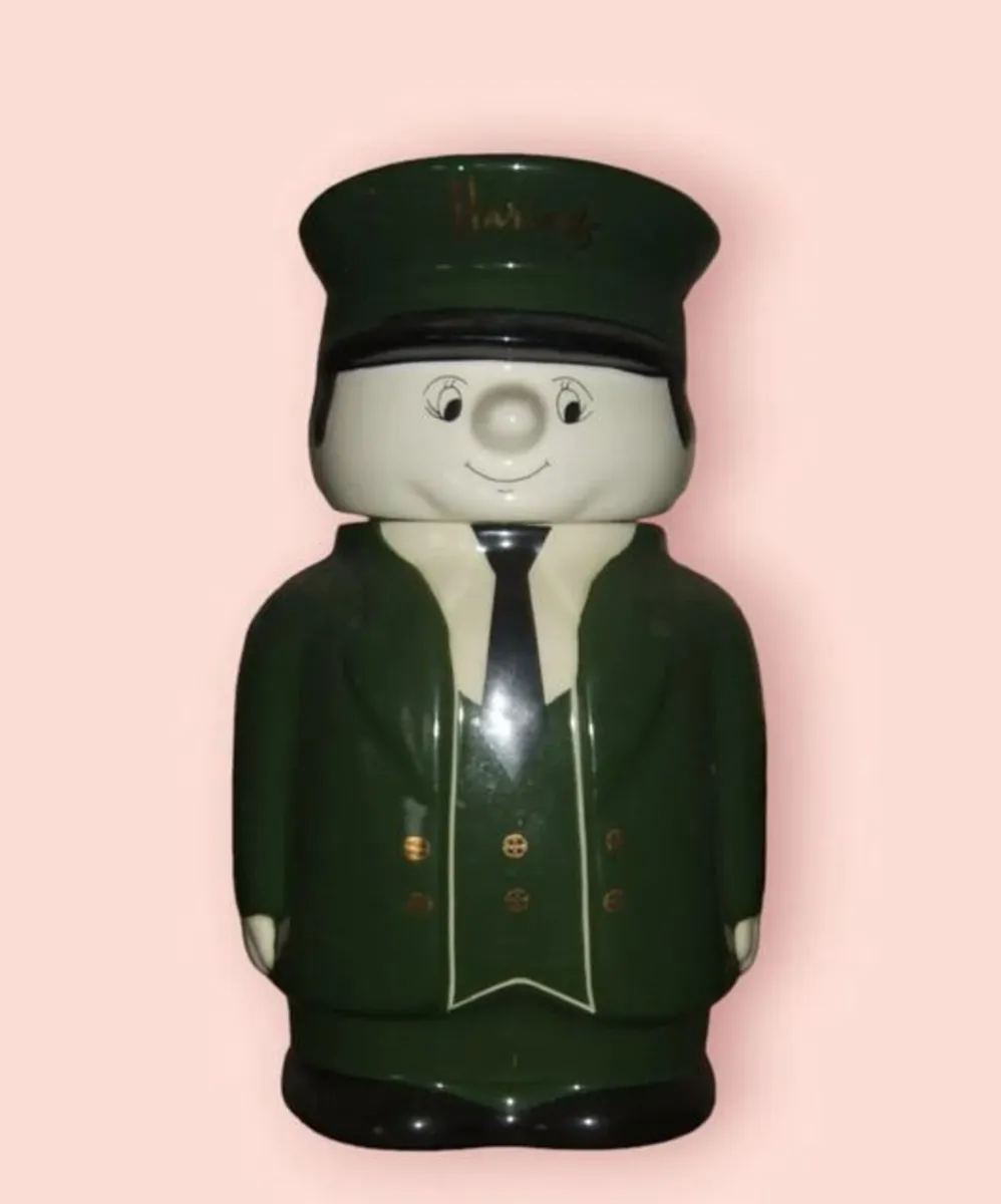 Vintage Harrods Ceramic Doorman Cookie Jar - Image 1