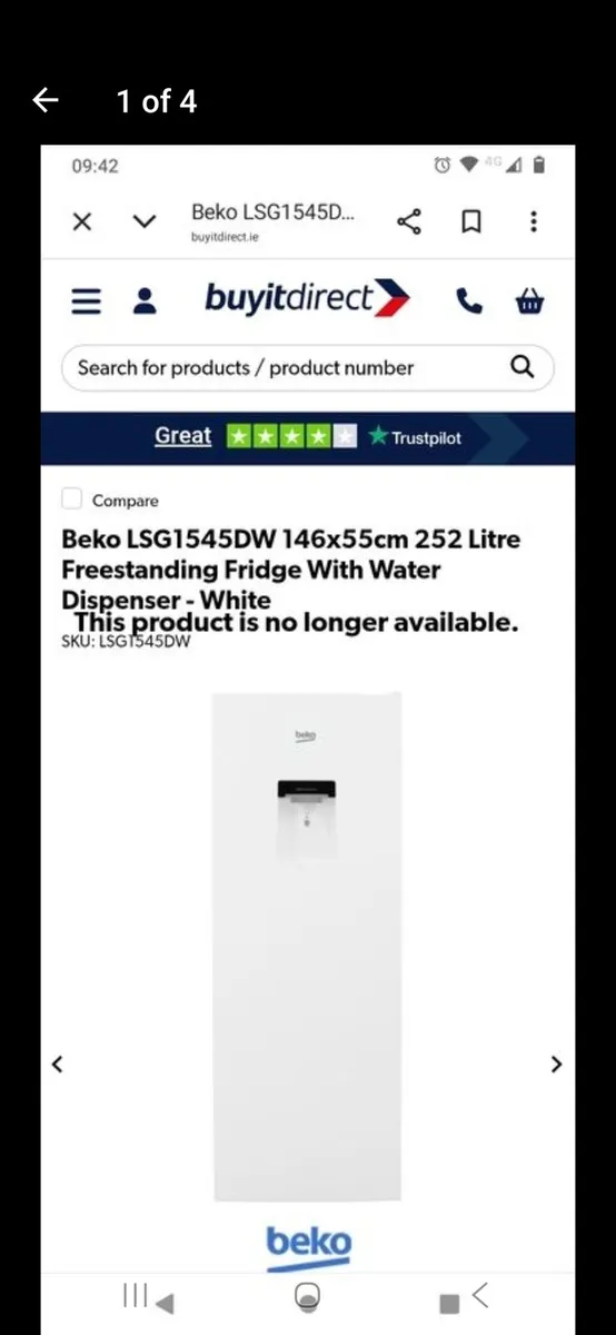 Beko freestanding fridge - Image 4