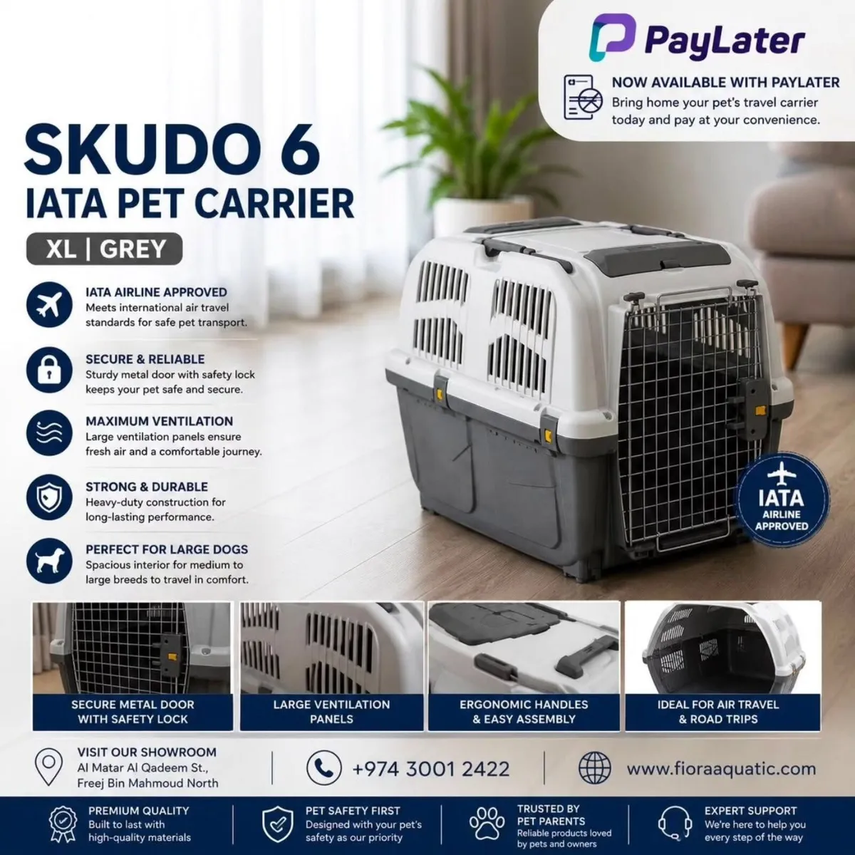 Skudo 6 Dog Crate / Travel Carrier - Image 2