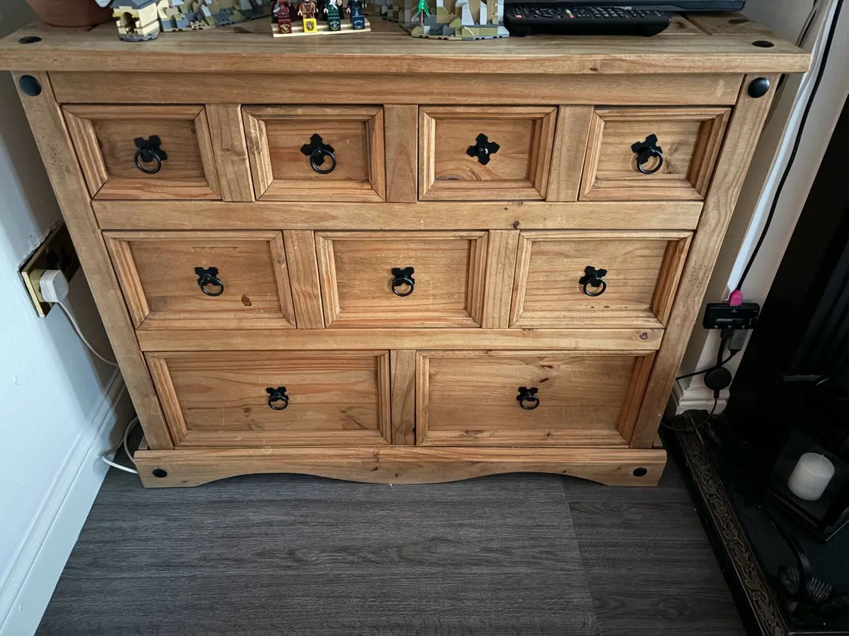 Beautiful solid Mexican pine cabinet