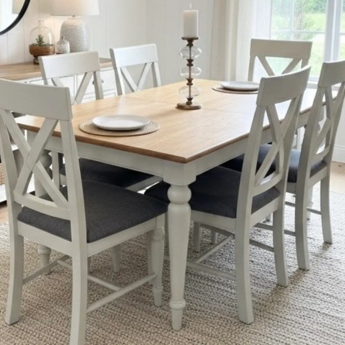 Extending Oak Dining Table - Image 1