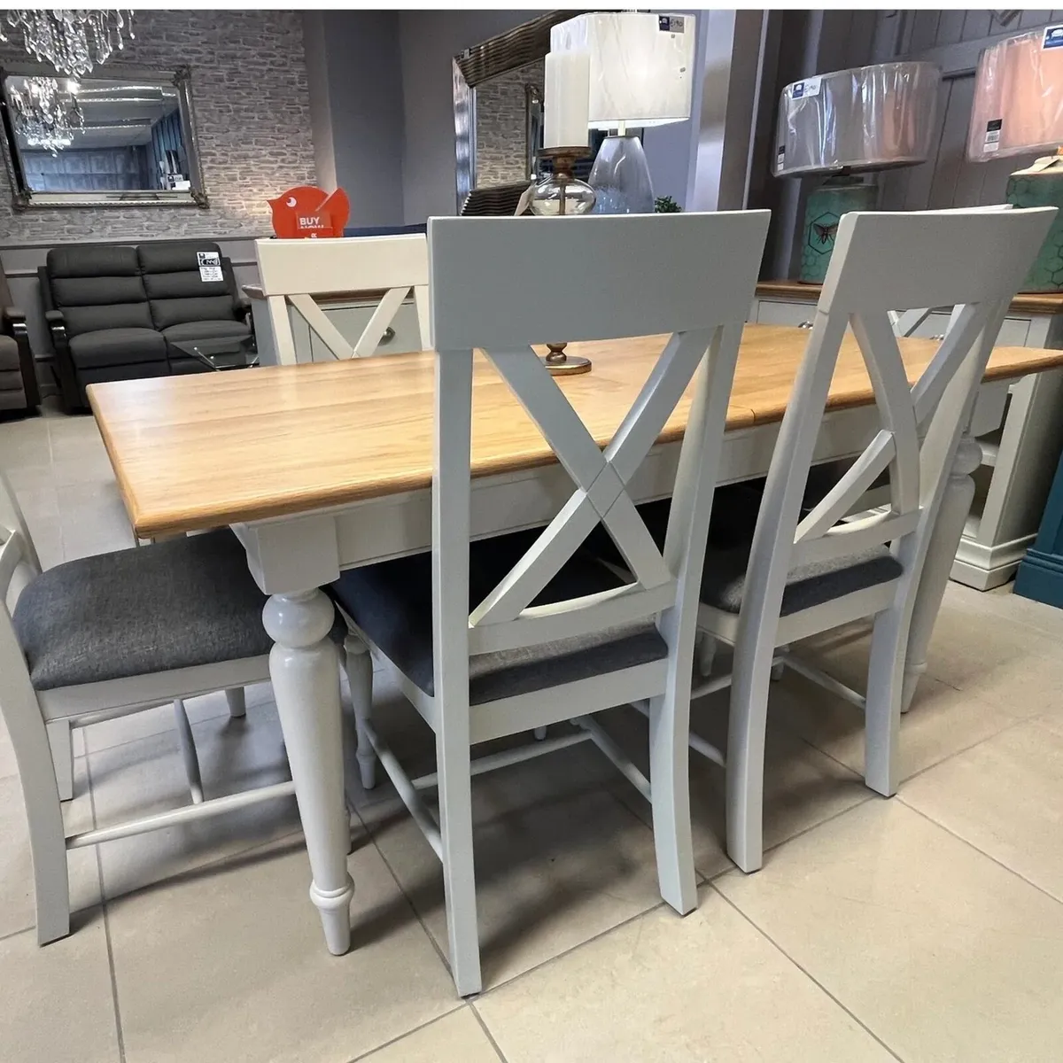 Extending Oak Dining Table - Image 2