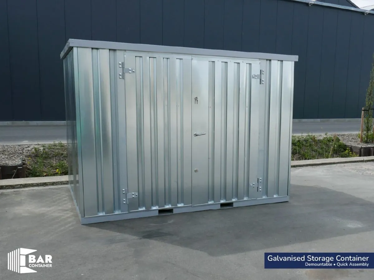 Secure Outdoor Storage Unit – Galvanised Steel - Image 3