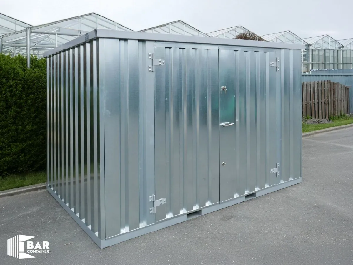 Secure Outdoor Storage Unit – Galvanised Steel - Image 1
