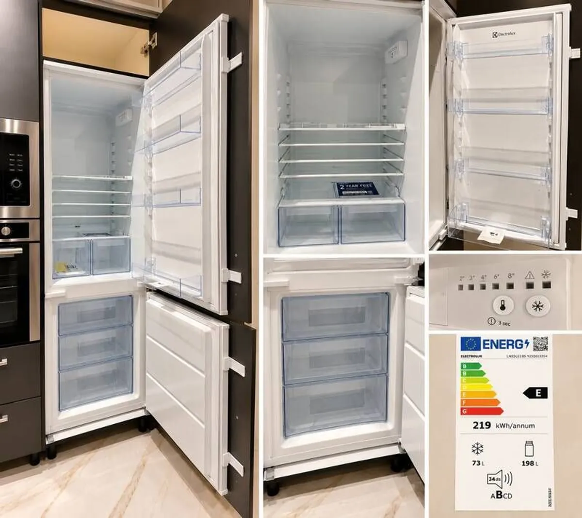 New Electrolux LNS5LE18S fridge freezer