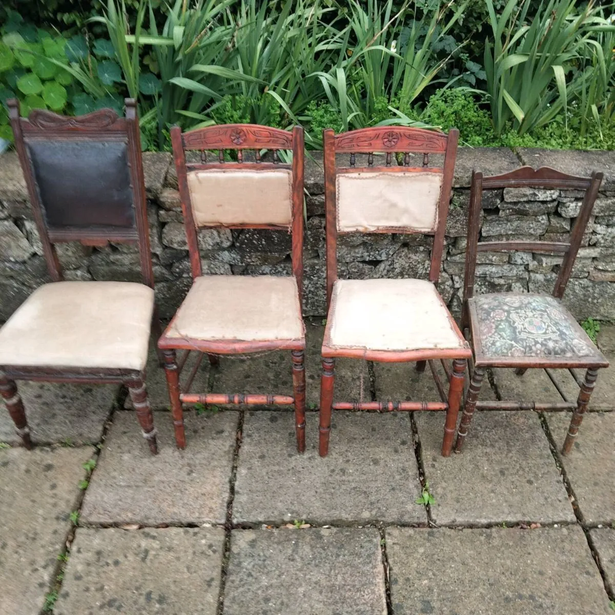 4 Antique Chairs - Image 1