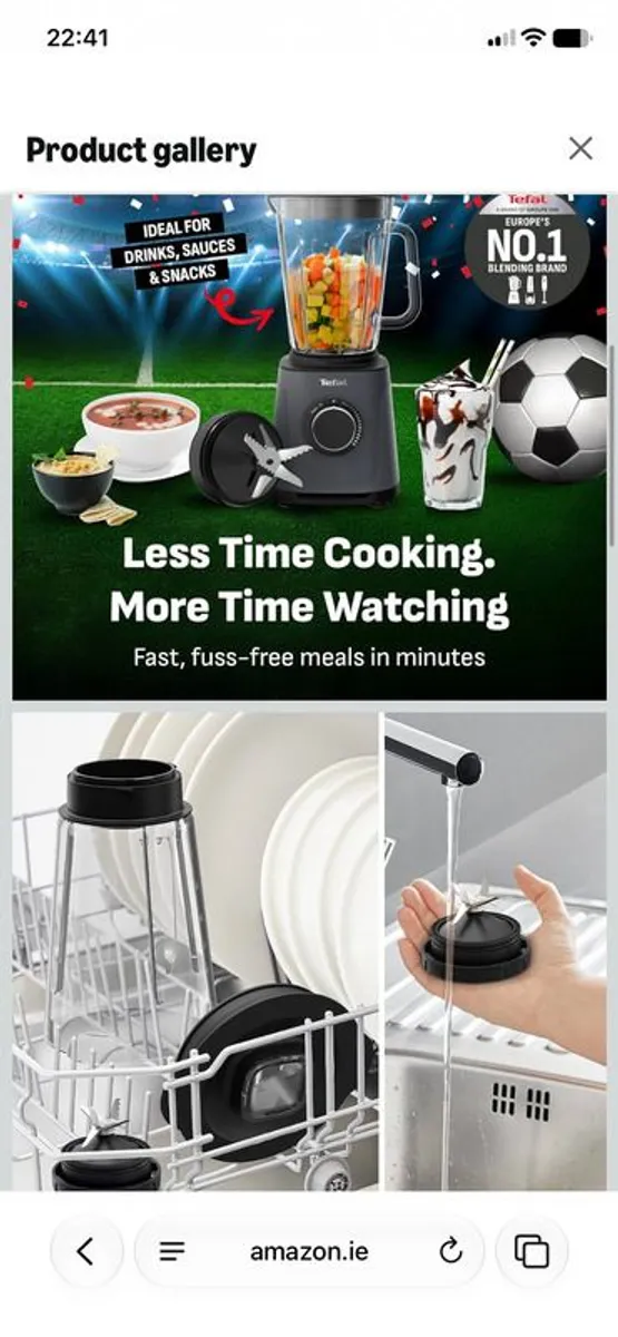 Tefal PerfectMix High-Speed Blender  1200W  Like New - Image 3