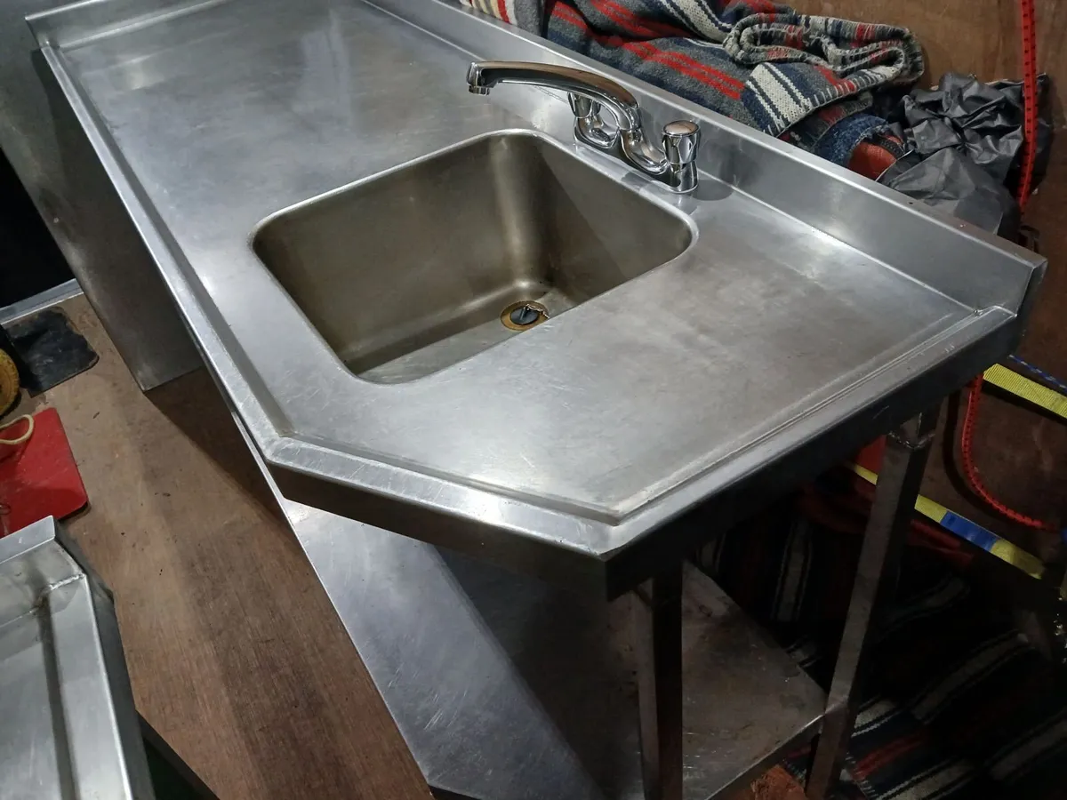Staneless steel cabbinet sink unit complete - Image 1