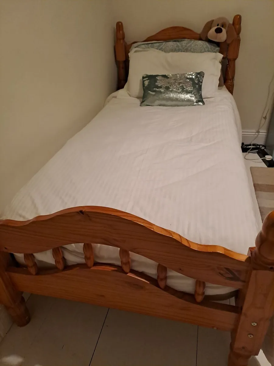 Solid single bed for sale. - Image 1