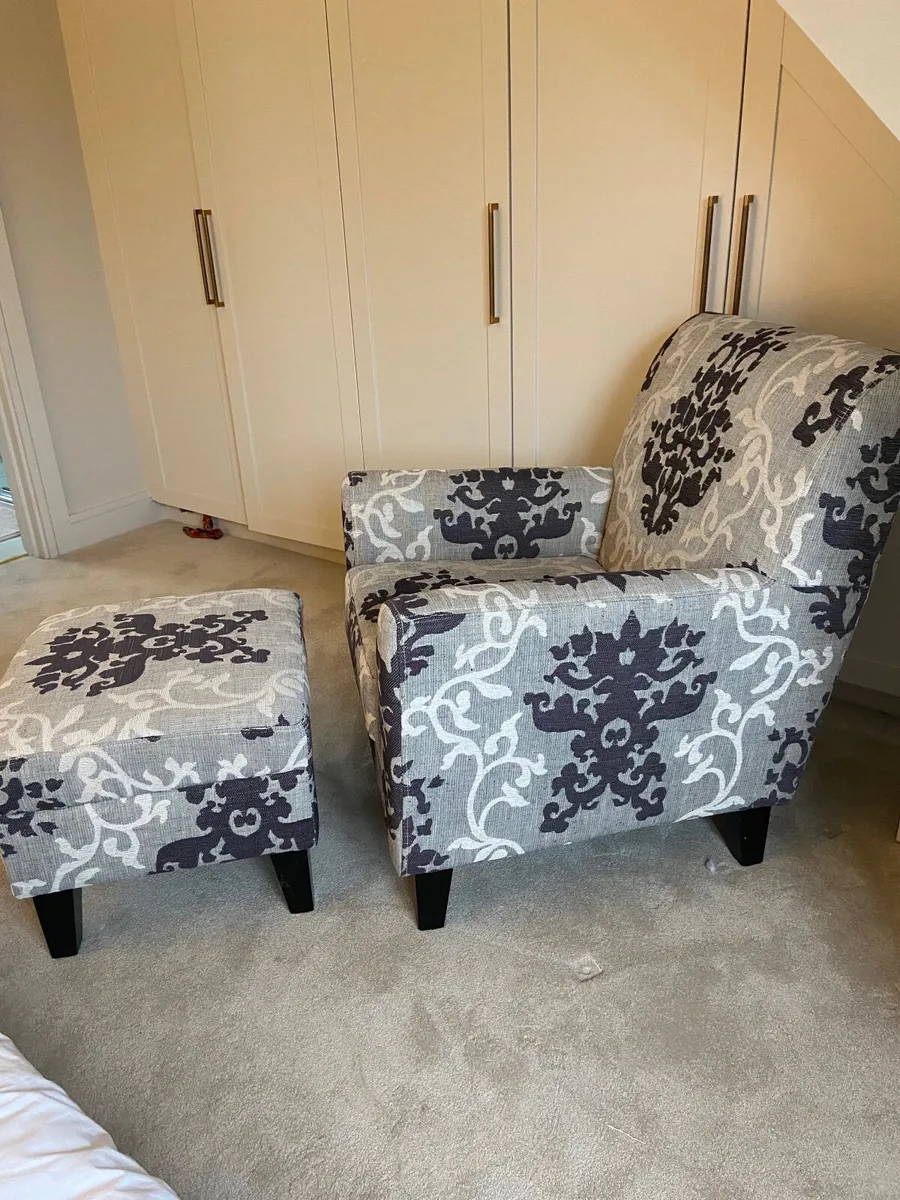 Armchair & Footstool - Image 2