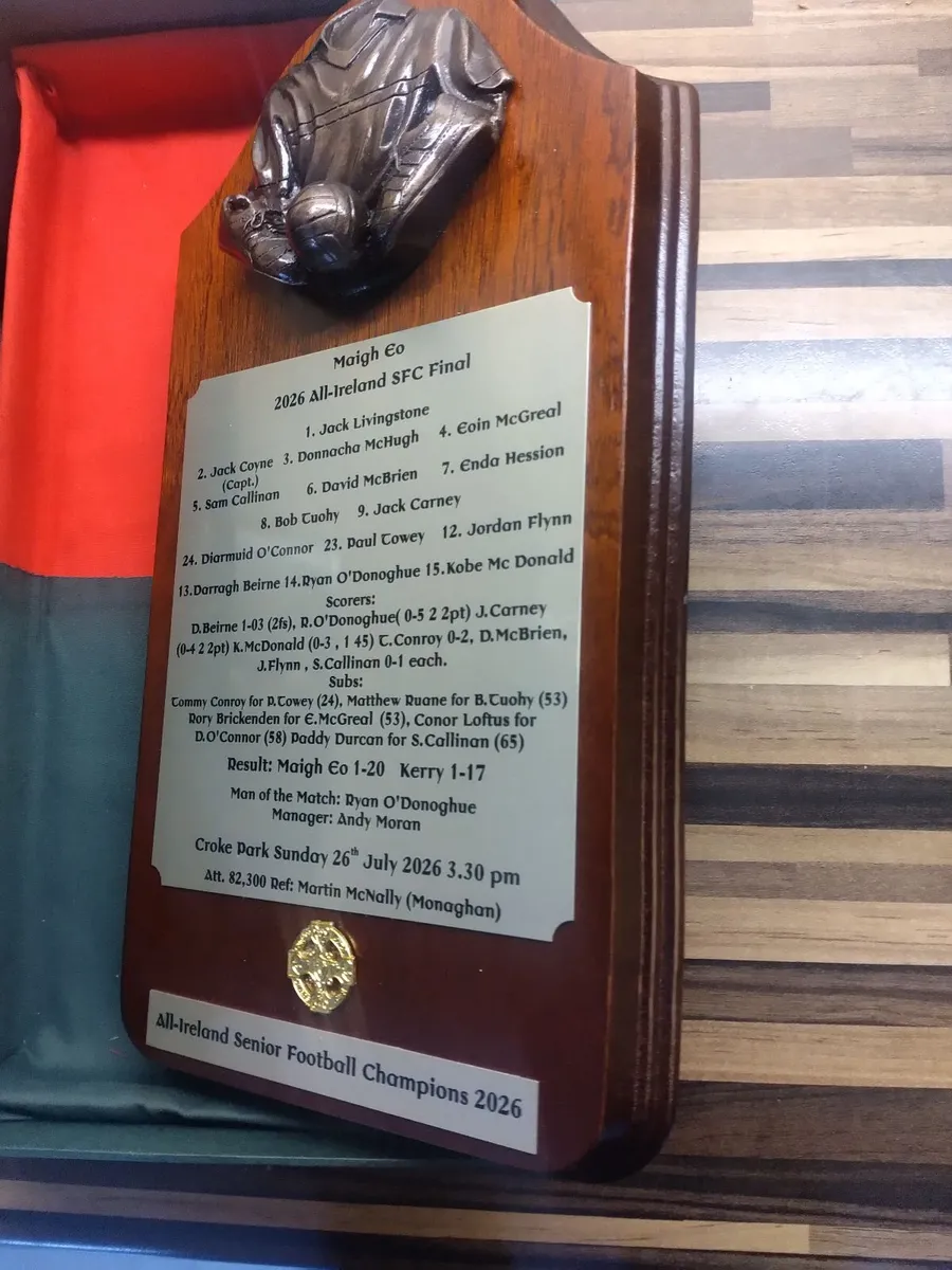 Mayo All Ireland 2026 Commemorative Plaque - Image 4
