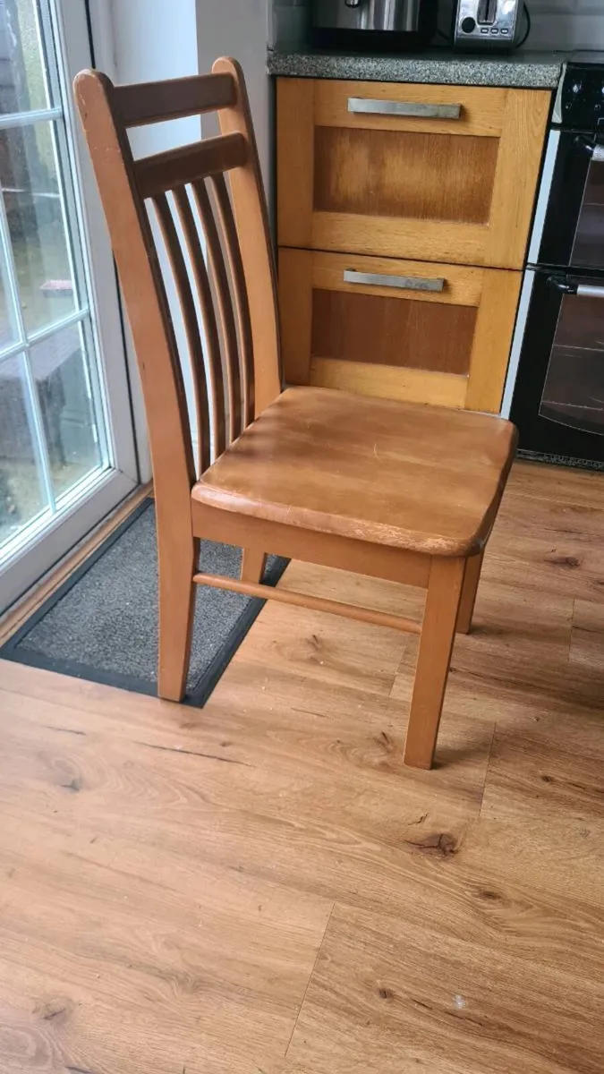 4 Wooden Chairs- very sturdy - Image 1