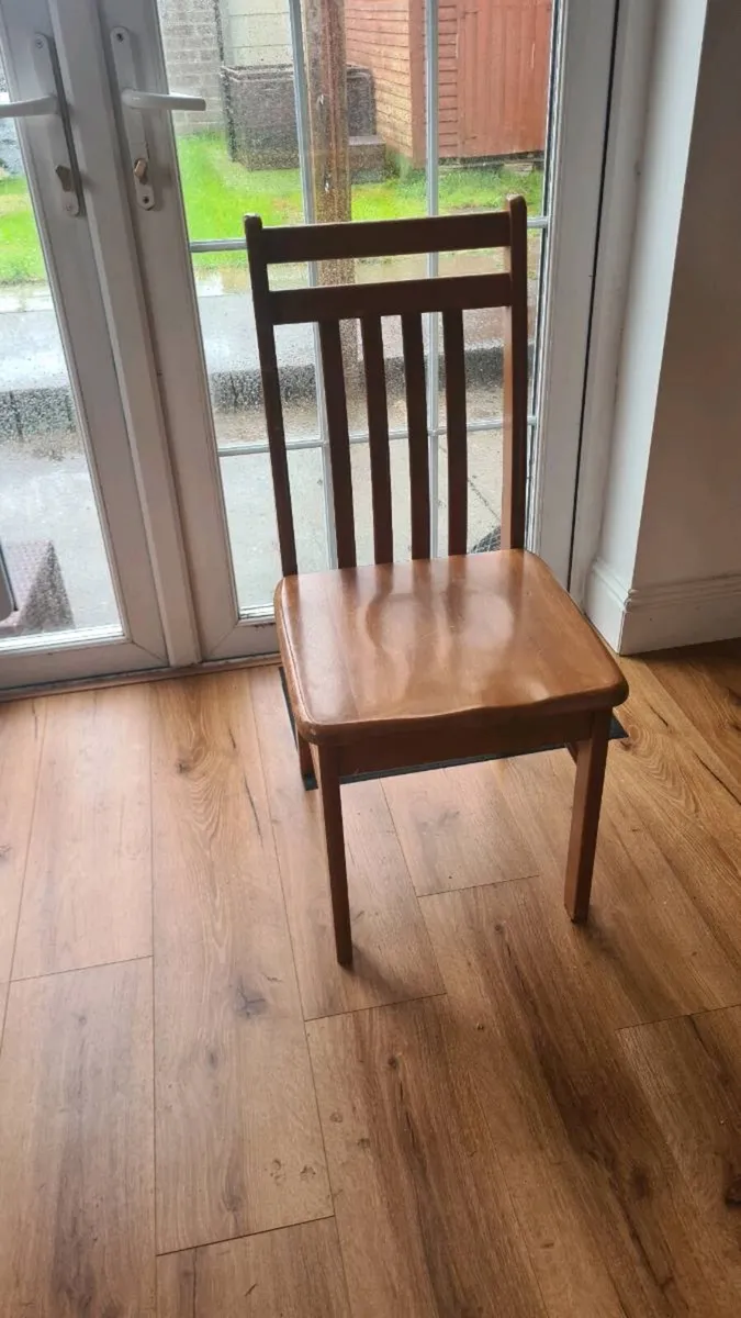 4 Wooden Chairs- very sturdy - Image 2