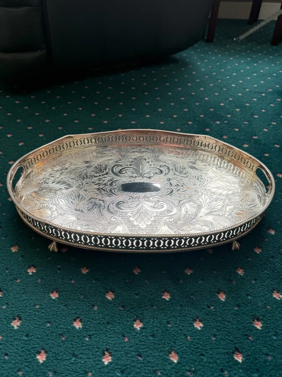 Two Silver Plate trays - Image 2