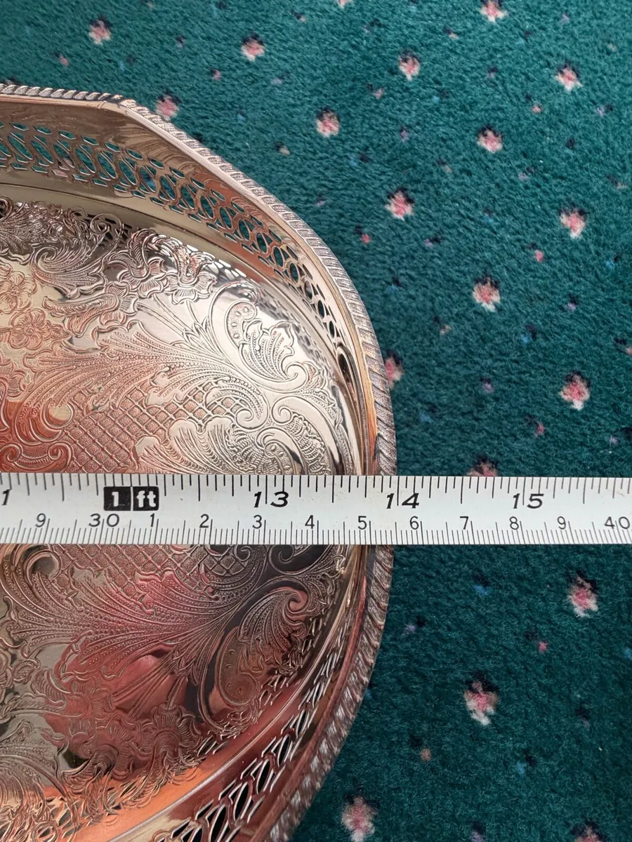 Two Silver Plate trays - Image 4