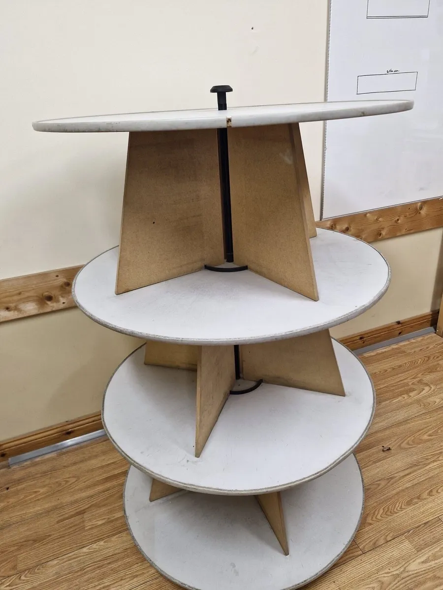 3 Tier rotating folder storage