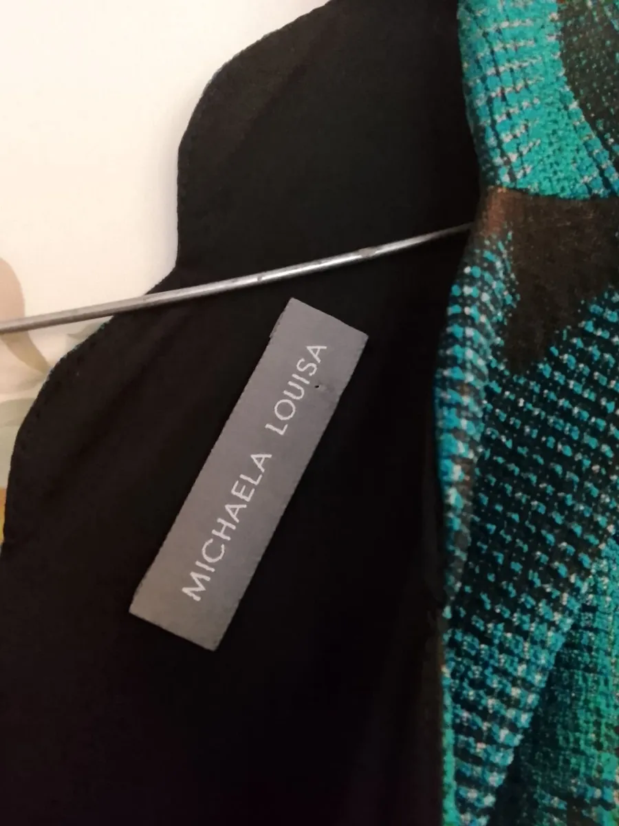 Dark green and black dress new condition - Image 1