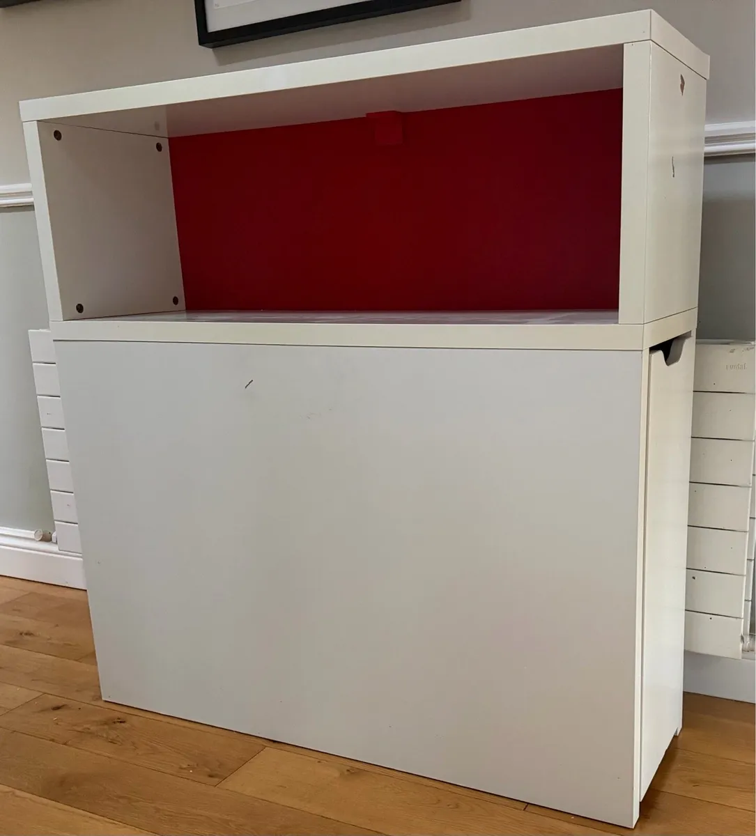 Free IKEA headboard bookshelf with rollout storage - Image 1