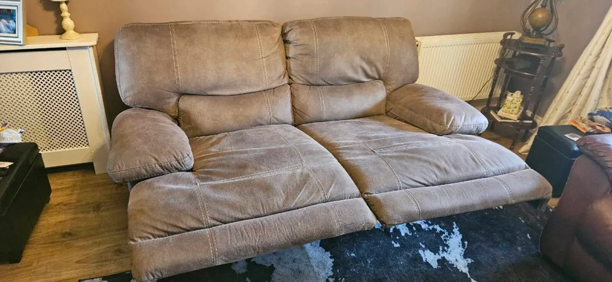 Pair of 2-Seater Recliner Sofas - Image 2