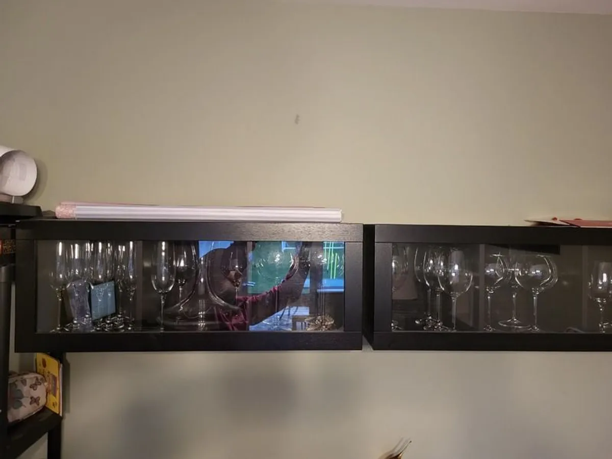 Reduced to clear asap - Wine glass cabinets - Image 1