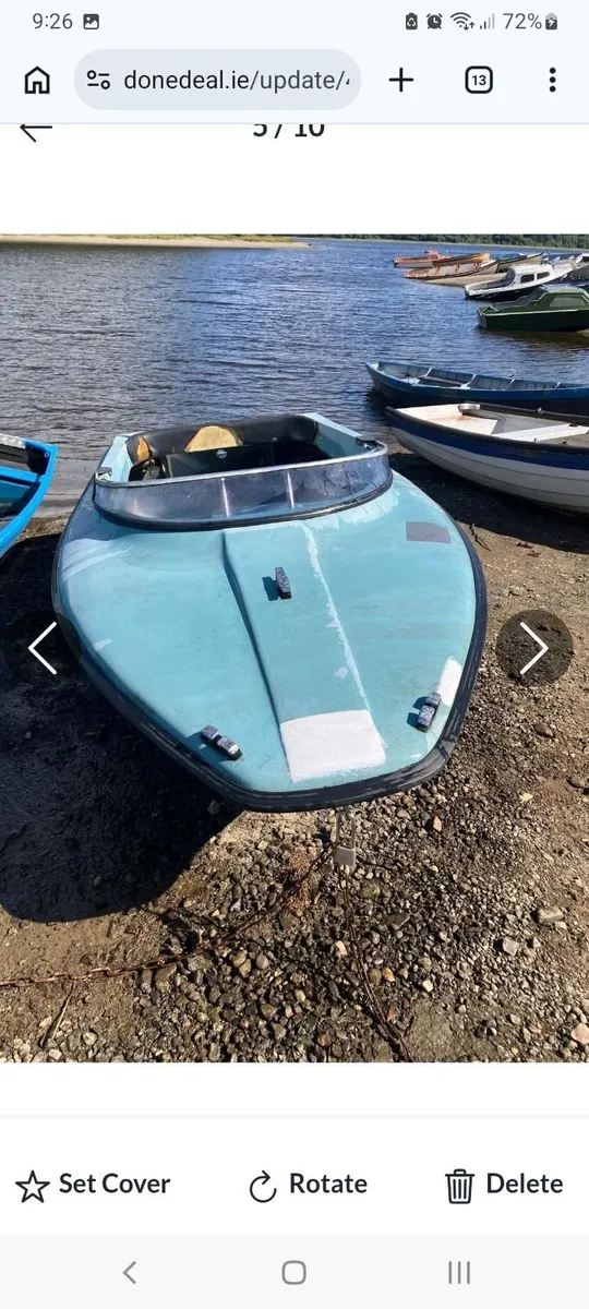 Shakespeare Mini Clubman fiberglass speedboat. - Image 2