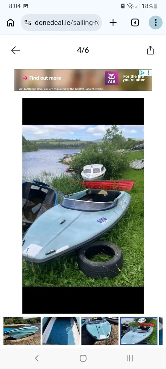 Shakespeare Mini Clubman fiberglass speedboat. - Image 4