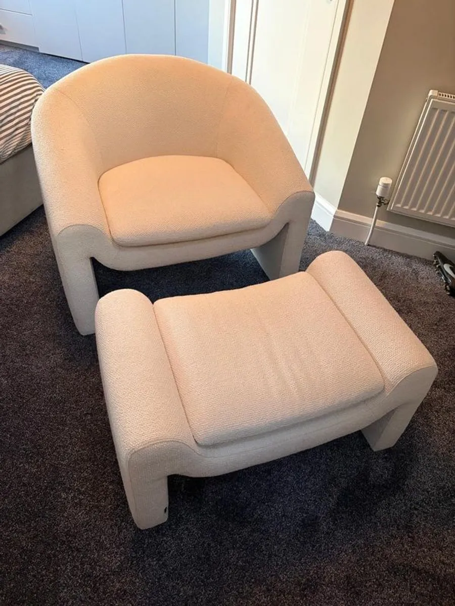 Chair and Footstool - Image 1