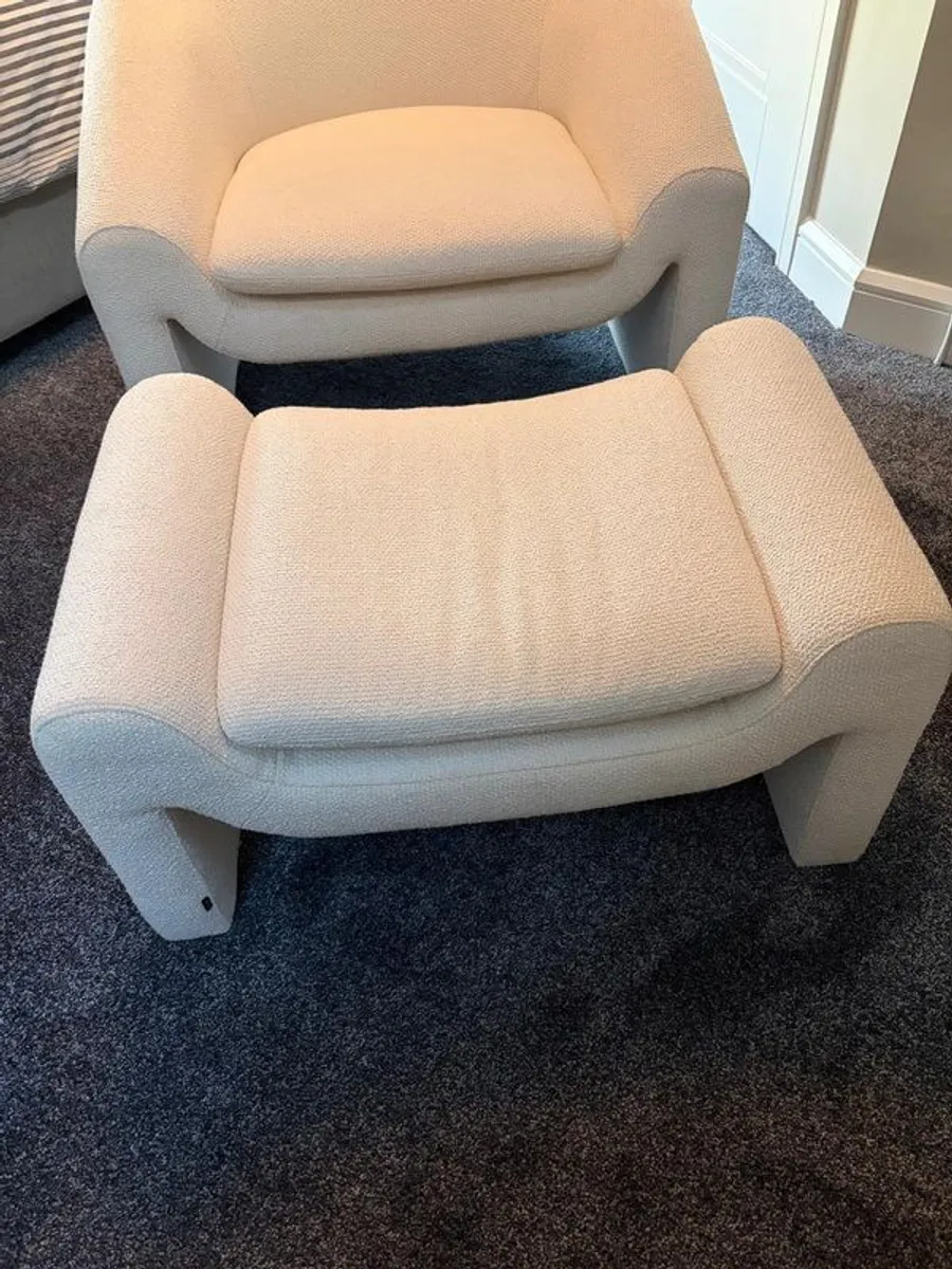 Chair and Footstool - Image 2