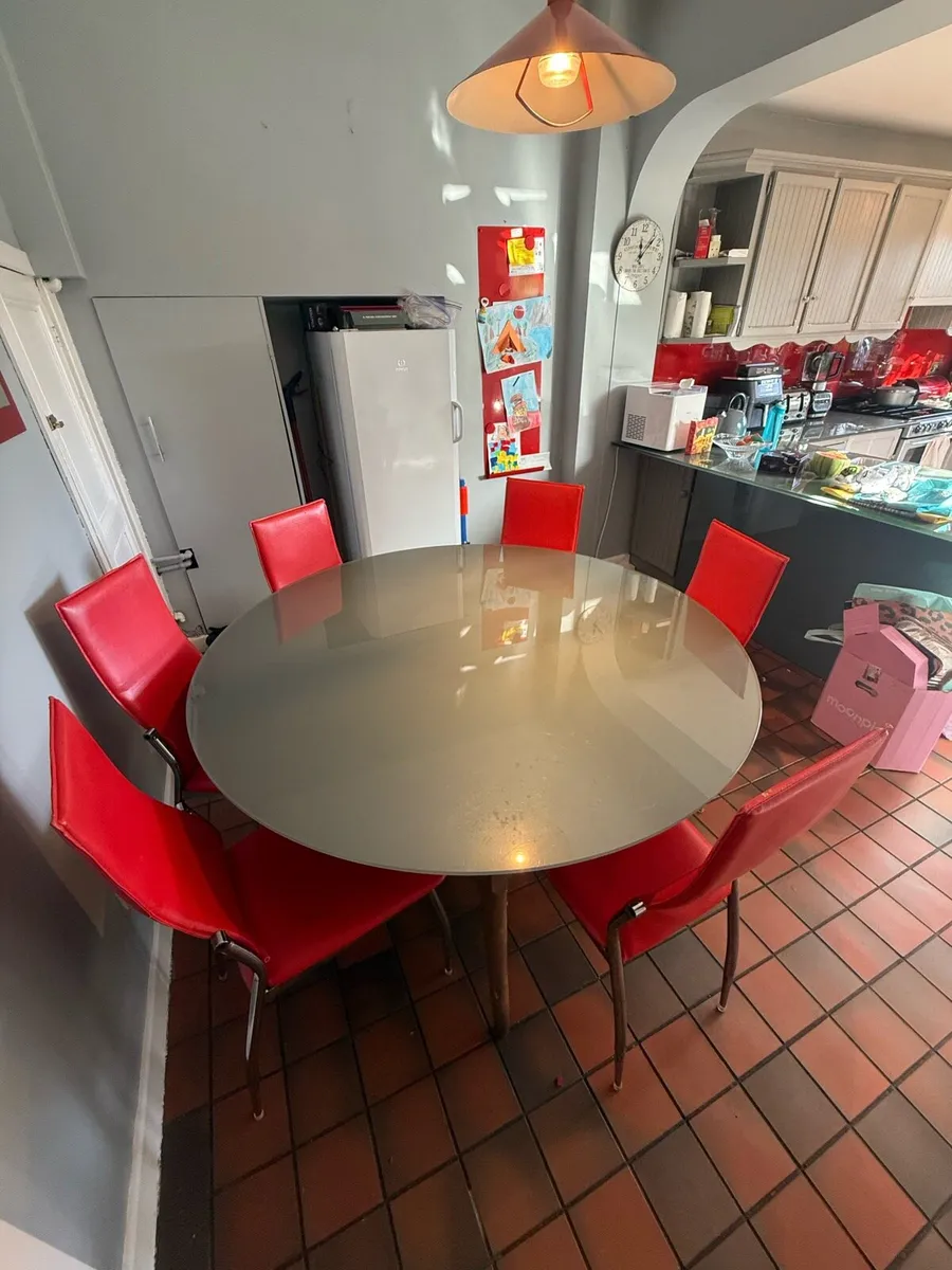 Toughened Glass Table Top & 6 Chairs - Image 3