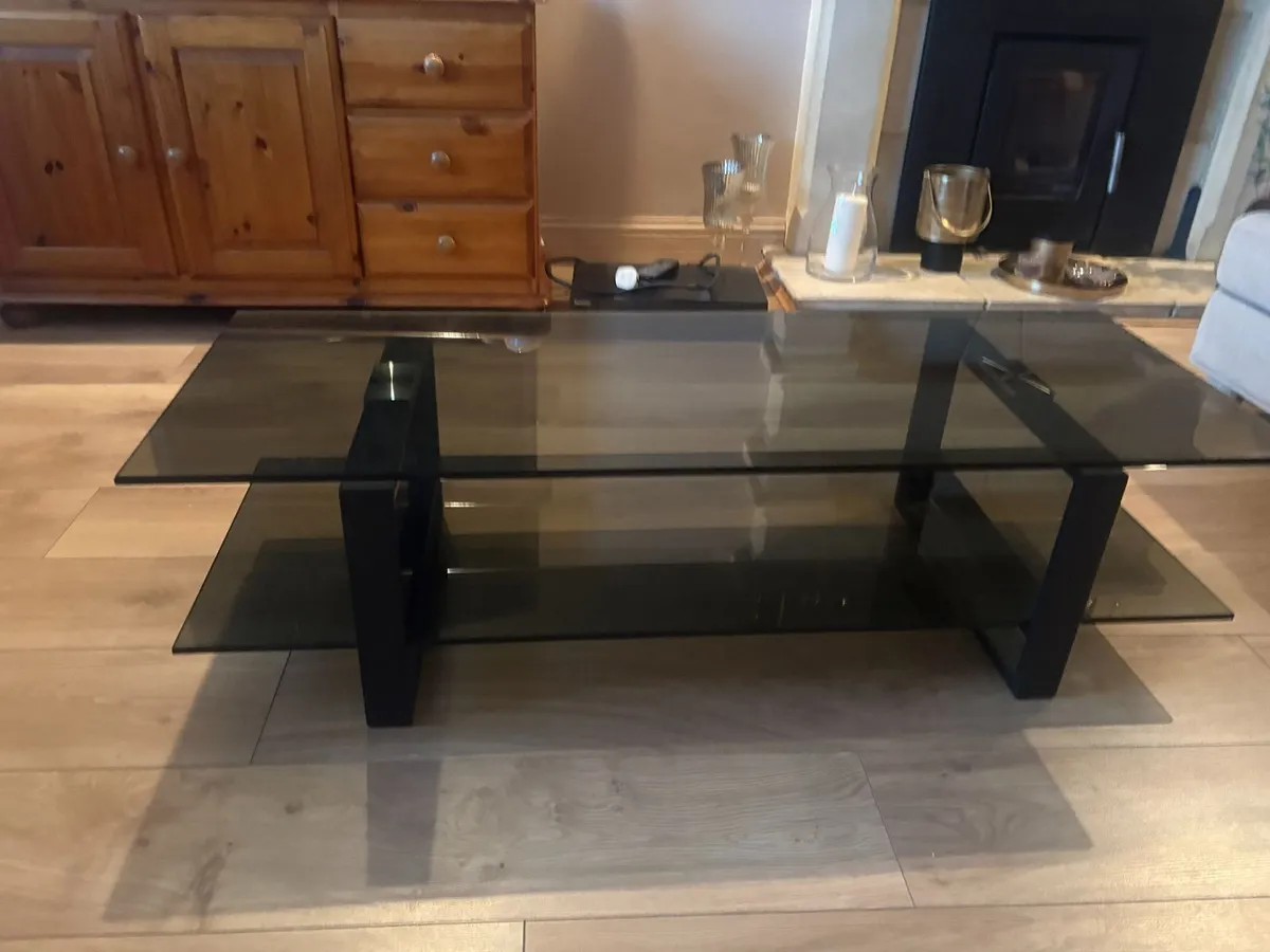 Smoked Glass TV Table - Image 2