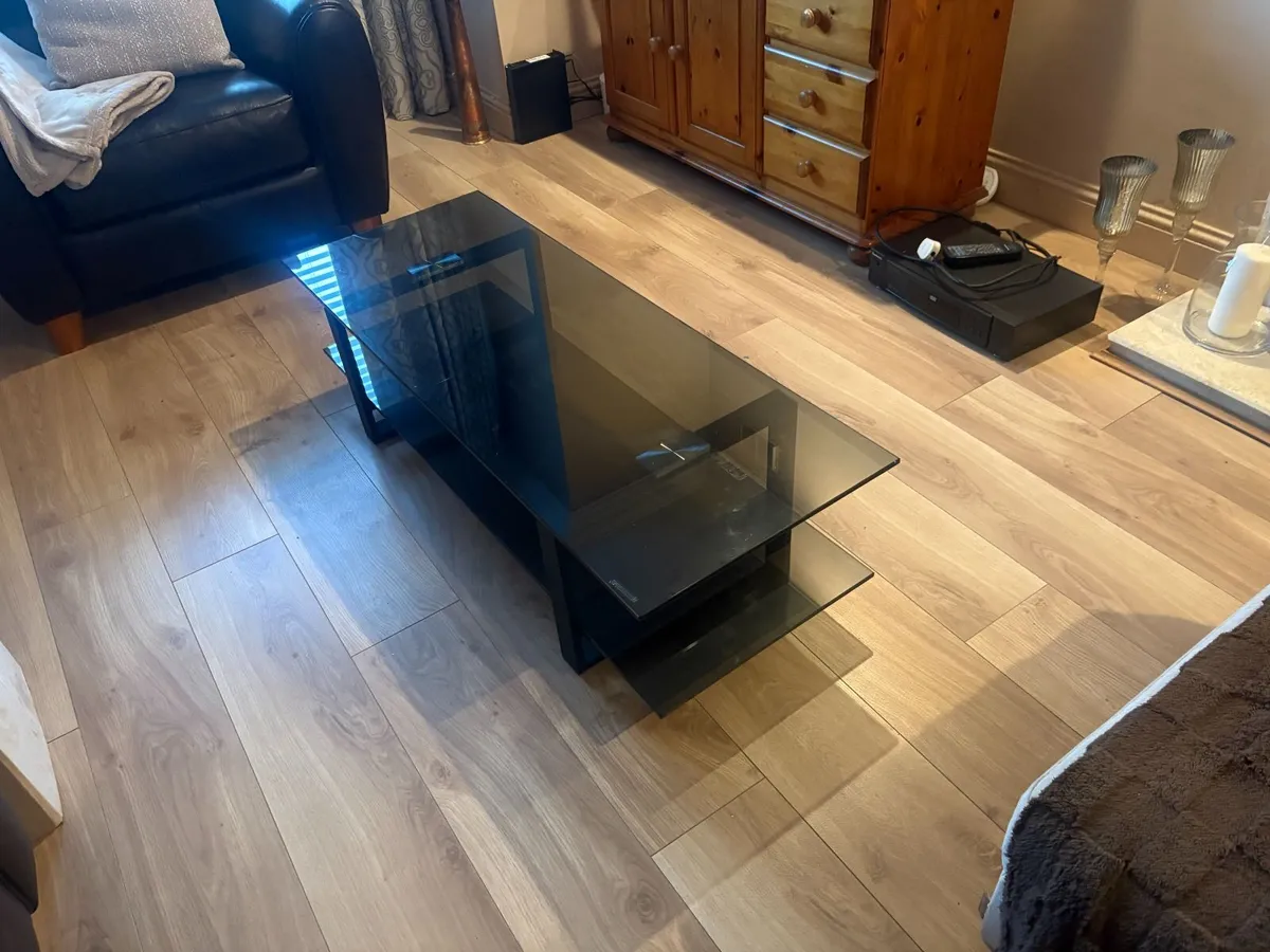 Smoked Glass TV Table - Image 3