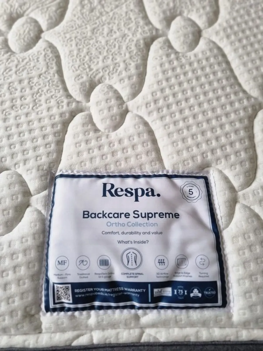 Respa double bed, mattress and headboard - Image 3