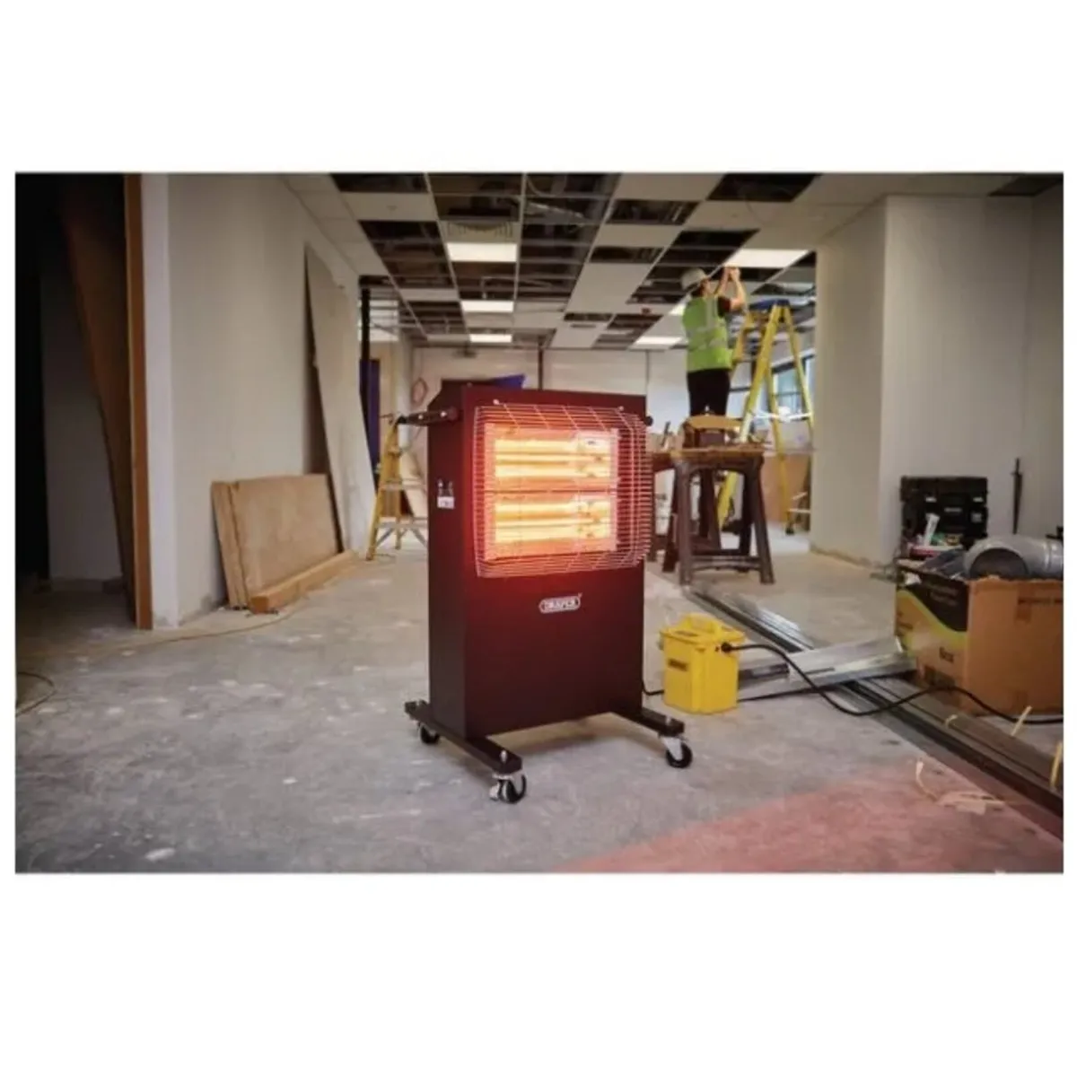 Draper 2.4Kw 110v Infrared Ruby Qtz Heater - Image 3
